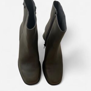 Camper Dark Green Ankle Boots